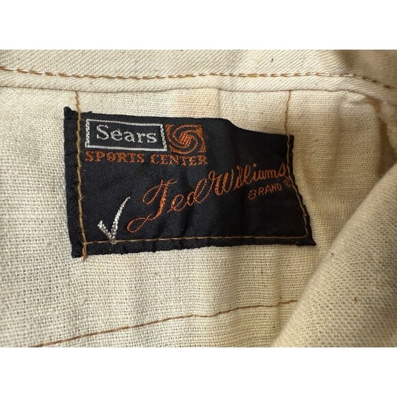 VINTAGE 'CHIEF' HUNTING PANTS/TROUSERS! BROWN VINYL FRONT & TRIM! USA! 28 x 29 - Picture 5 of 11